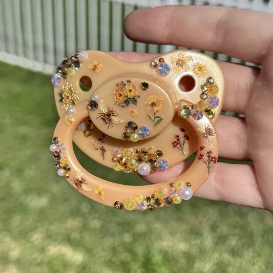 Floral Sticker Paci