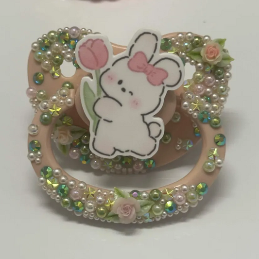 Bunny with Flower Paci