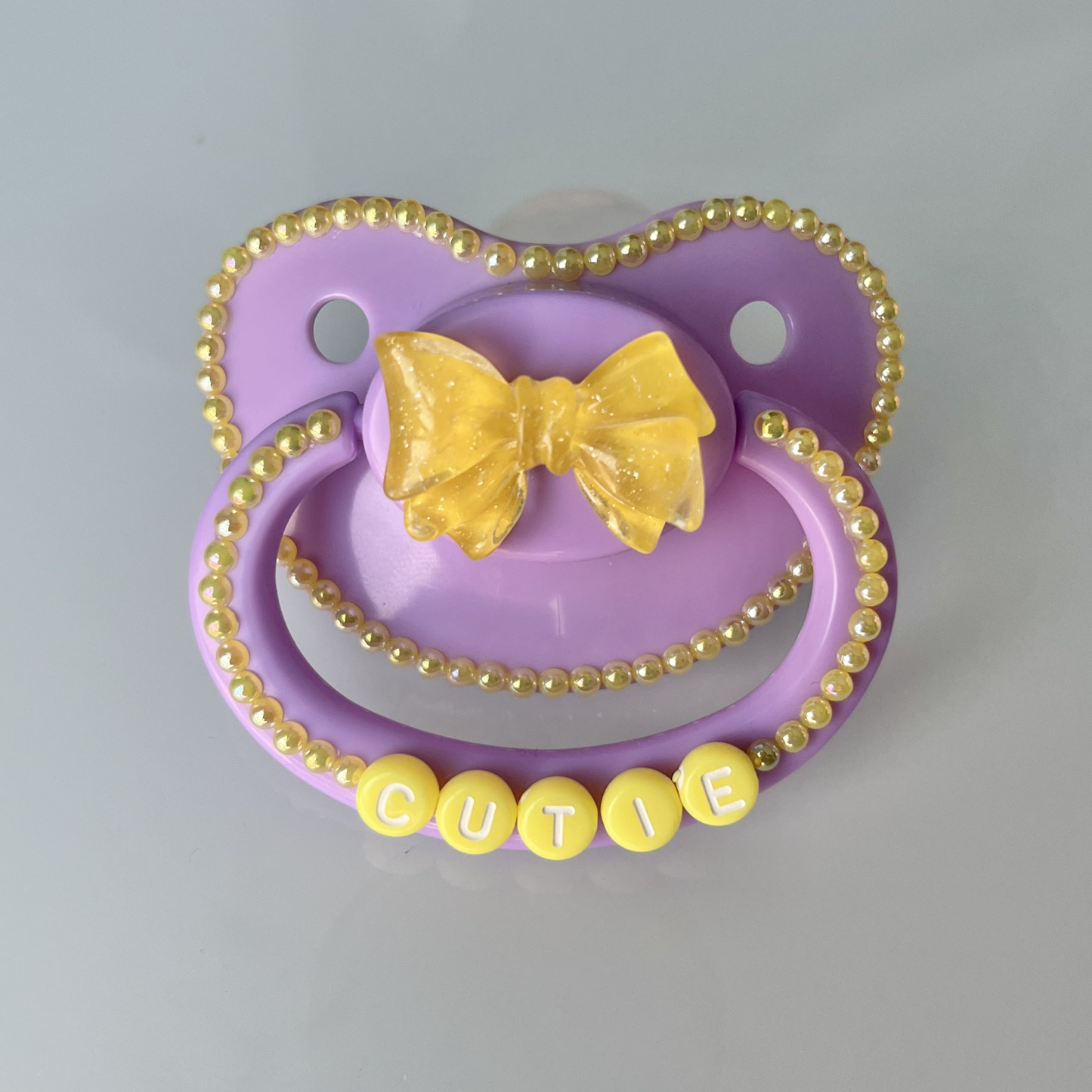 "Cutie" Simple Bow Paci